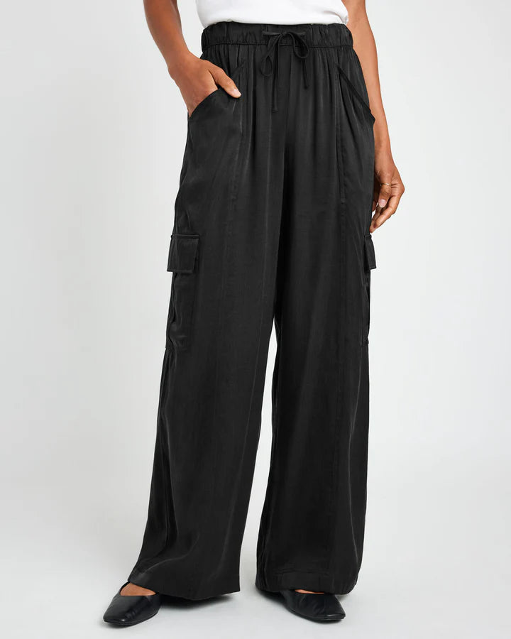 Savannah Sateen Pant - Black