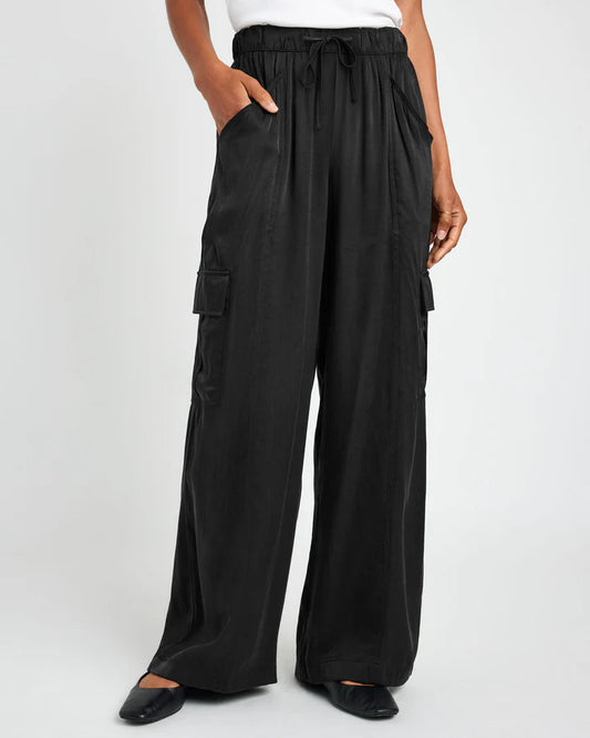 Savannah Sateen Pant - Black