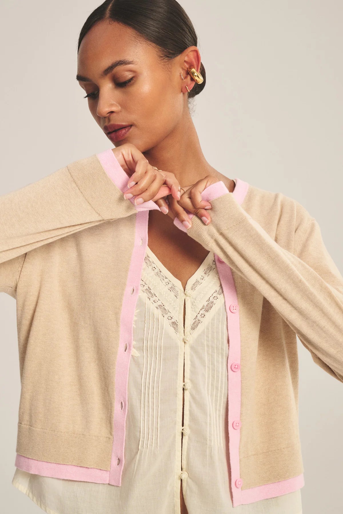 Saylor Cardigan - Sesame