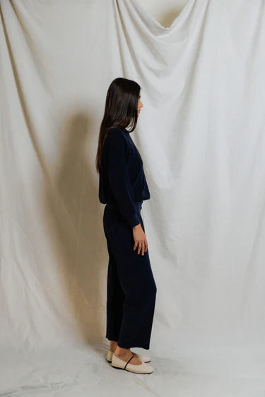Saylor Loop Terry Sweatshirt - Navy