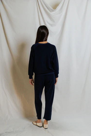 Saylor Loop Terry Sweatshirt - Navy