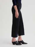 Saige Wide Leg Crop Corduroy - Super Black