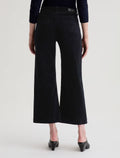 Saige Wide Leg Crop Corduroy - Super Black