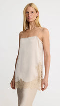 Side Button Cami - Champagne