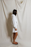 Sean French Terry Zip-Up Hoodie - White