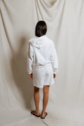Sean French Terry Zip-Up Hoodie - White