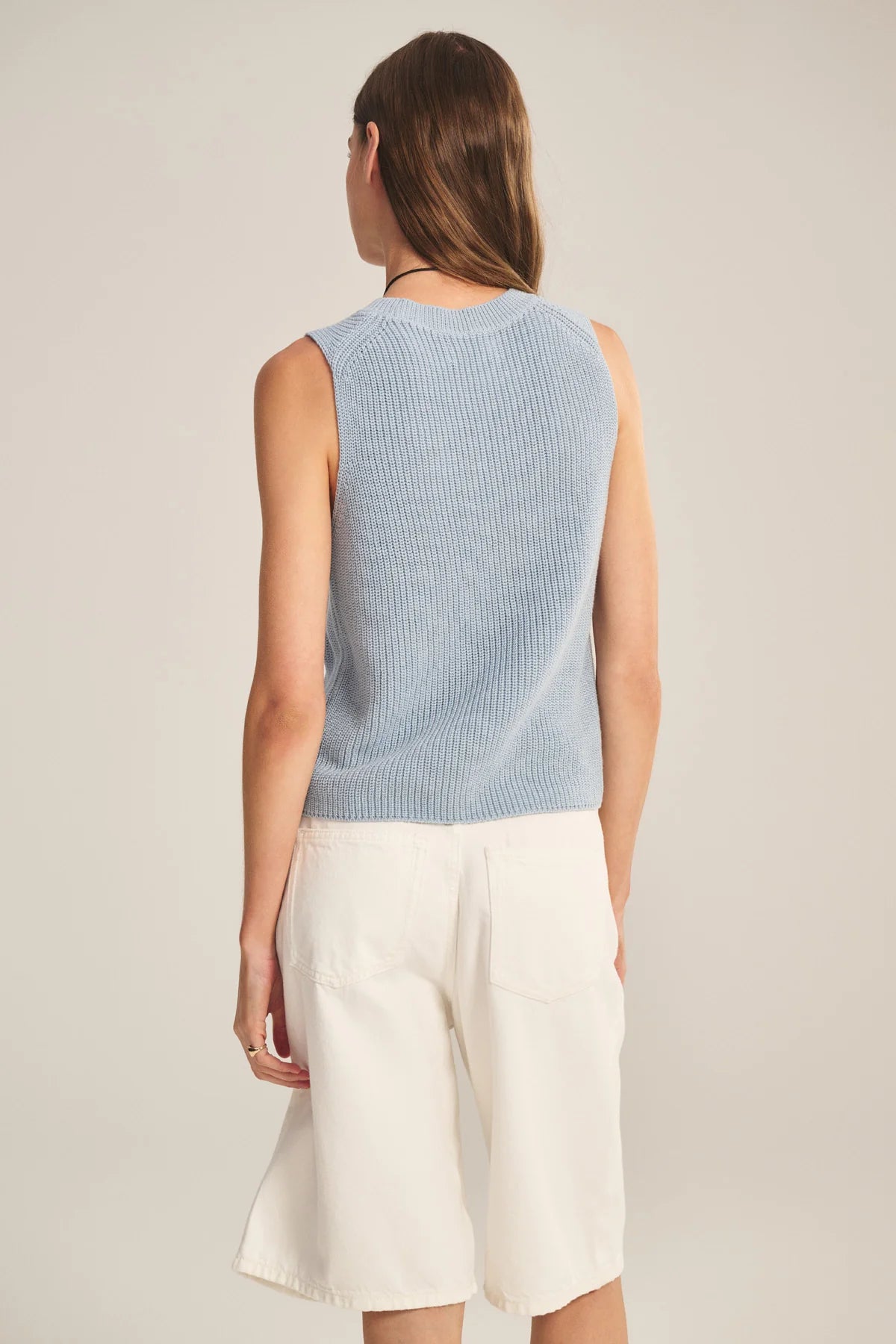 Seretta Sweater Tank - Stream