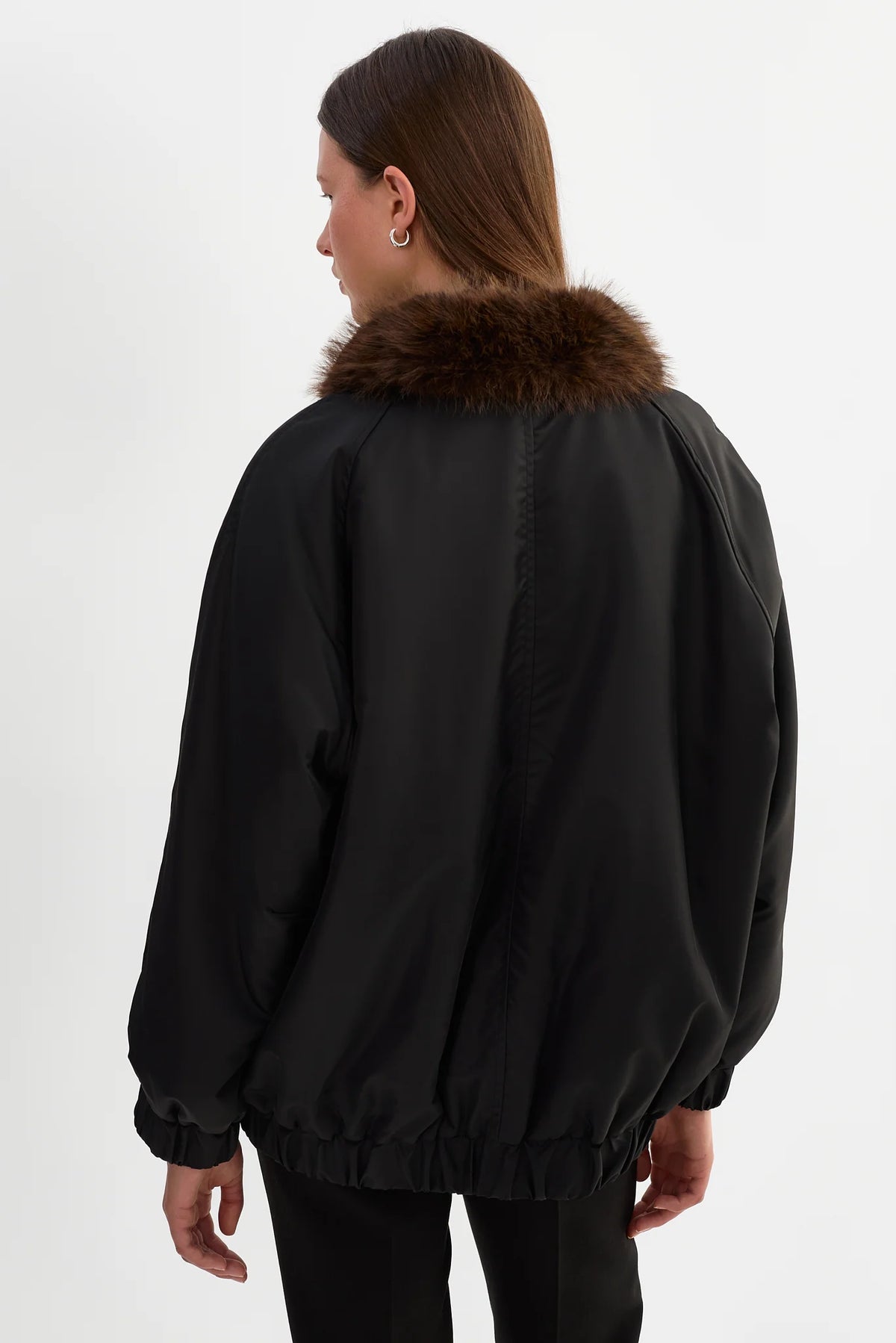 Sevyn Reversible Bomber Jacket - Black / Leopard