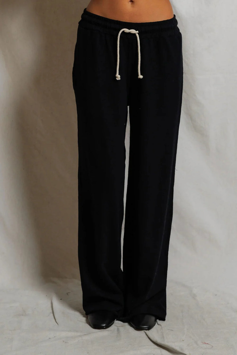 Shakira Japanese Jersey Full-Length Pant - True Black