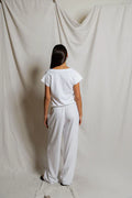 Shakira Japanese Jersey Full-Length Pant - White