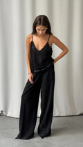 Sienna Sequin Camisole - Black