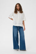 Sissa Shirt - Spring Gardenia / White