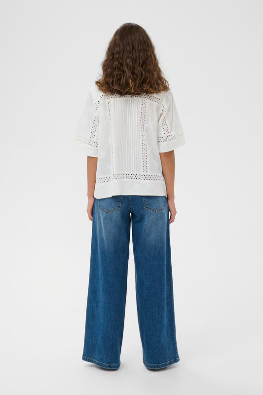 Sissa Shirt - Spring Gardenia / White