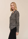 Full Button Down Hipster Shirt - Sketched Stars Print