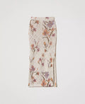 Mesh Skirt with Floral Print - Multicolour/Mother of Pearl Iris Print