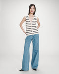 Vincennes Sleeveless Vest - Ecru