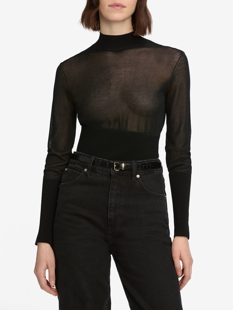 The Sleek Sweater - Black