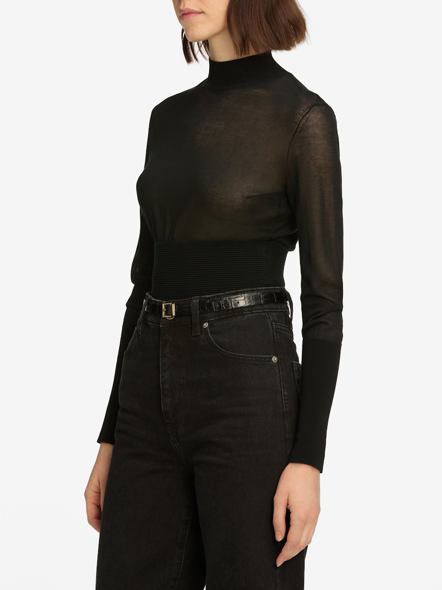 The Sleek Sweater - Black