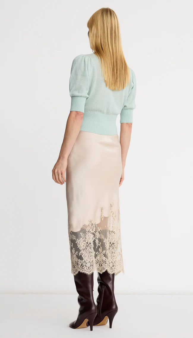 Lingerie Slip Skirt - Champagne