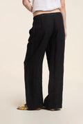 Stephanie Linen Pant - Black