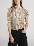 The Gillian Top - Snakeskin