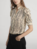 The Gillian Top - Snakeskin