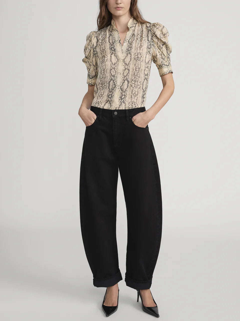 The Gillian Top - Snakeskin