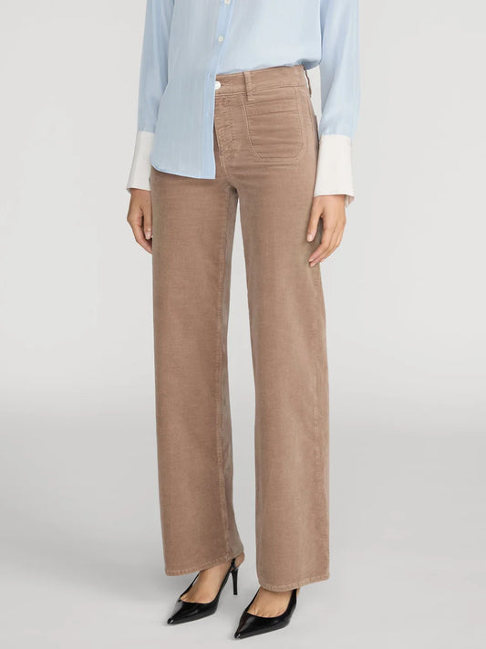 Le Slim Palazzo Modernist Pocket Corduroy - Soft Taupe