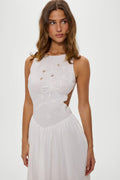 Soleil Backless Embroidered Midi Dress - Sleepy Angel