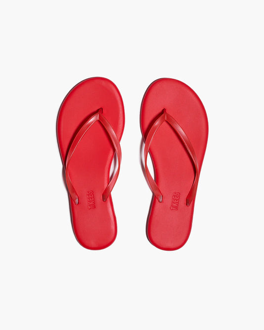 Aqua Flip Flops - Sol Red
