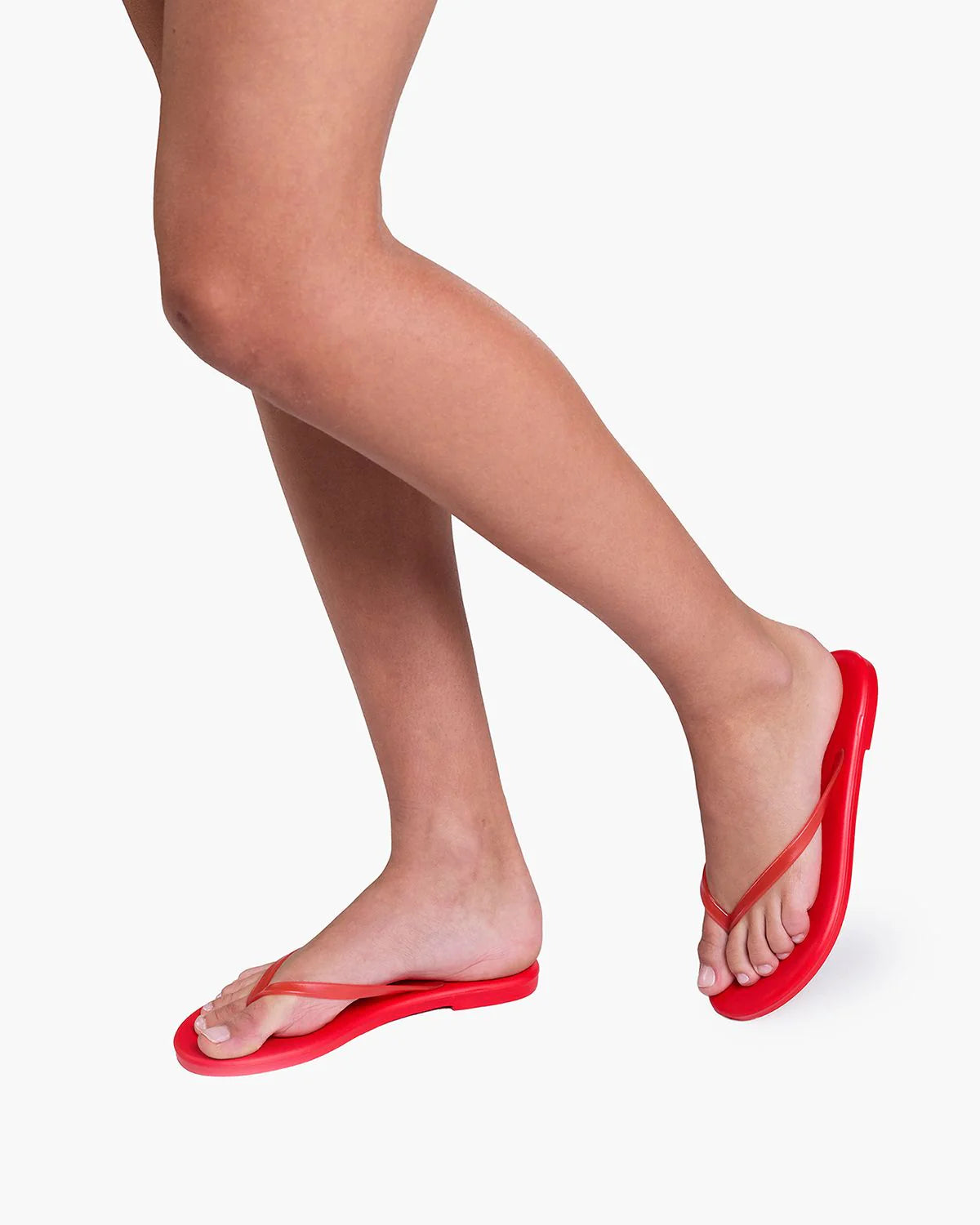 Aqua Flip Flops - Sol Red