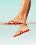 Aqua Flip Flops - Sol Red
