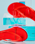 Aqua Flip Flops - Sol Red