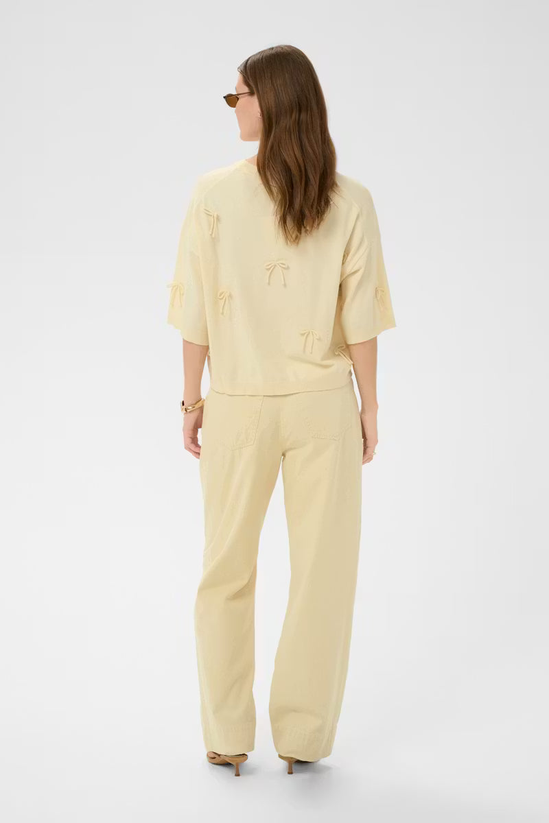 Spina Pullover - Turtledove/White