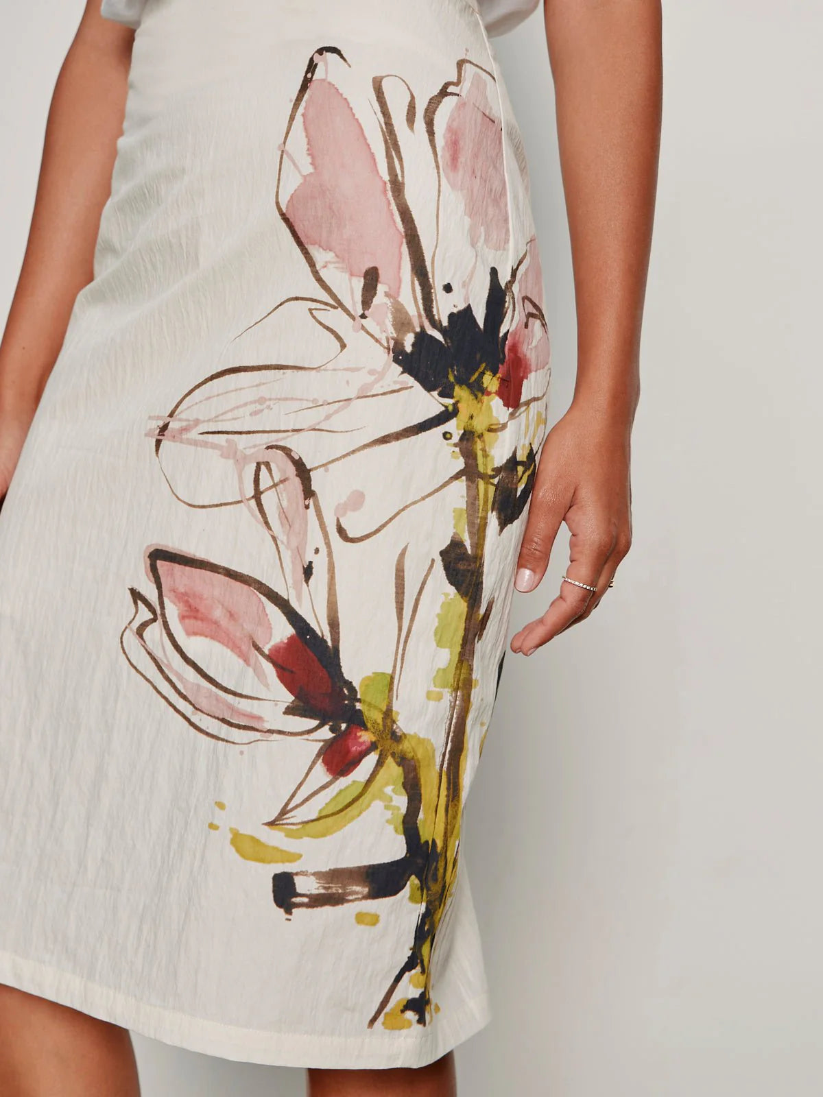 Spring Fleur Pencil Skirt - Fleur
