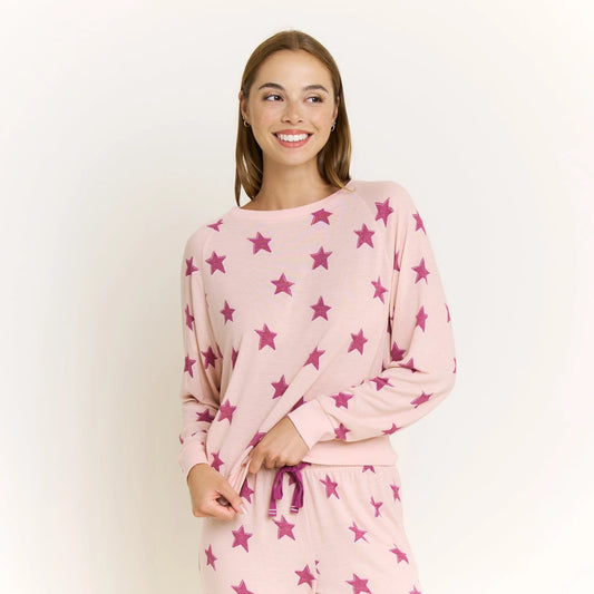 Star Seeker Long Set - Soft Pink Stars
