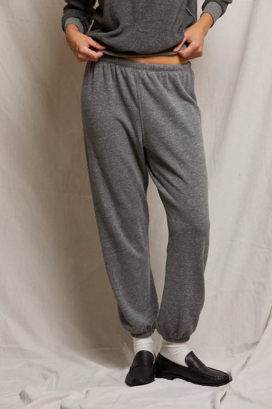 Stevie Cotton Fleece Easy Sweatpant - Dark Heather Grey