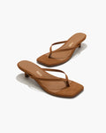 Square Toe Julia Suede - Camel