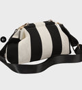 City Girl Pouch + Strap - Black / White