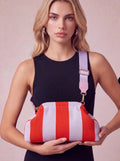 City Girl Pouch + Strap - Lilac / Red
