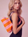 City Girl Pouch + Strap - Orange / Pink