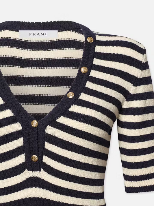 Femme Mariner Sweater - Navy Multi