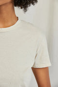 Harley Cotton Boxy Crewneck Tee - Sugar