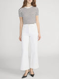 The Seamed Wide Trouser Crop - Au Natural Clean