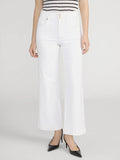 The Seamed Wide Trouser Crop - Au Natural Clean