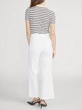 The Seamed Wide Trouser Crop - Au Natural Clean