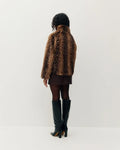 Tachette Faux-Fur Zip Up  - Bambi Brown