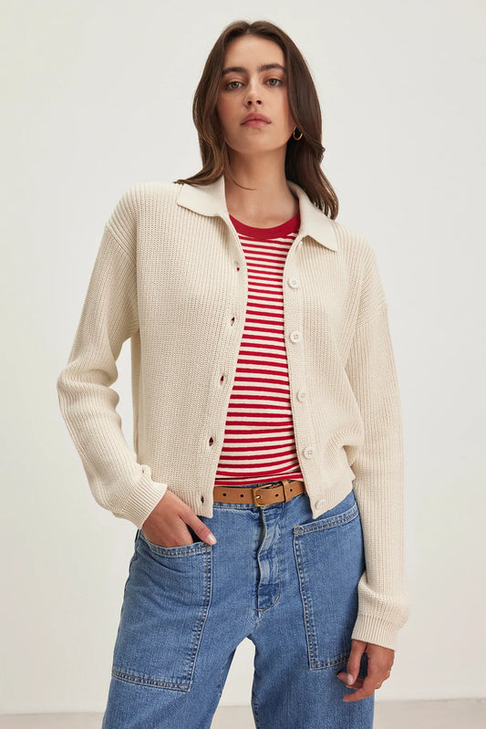 Taj Cardigan - Ivory