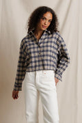 Tate Cotton Plaid Long Sleeve Button Up - Sugar Plaid