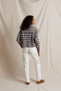Tate Cotton Plaid Long Sleeve Button Up - Sugar Plaid